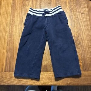 Gymboree Navy Blue Kids Joggers with Striped Waistband